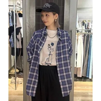 ブラウス シャツ アソートチェックシャツLS/1054891 レディース