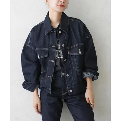 デニムジャケット gジャン 「別注」LEVI’S(R) for Spick & Span LOOSE CROP TRUCKER レディース