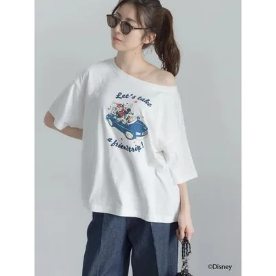 tシャツ 半袖 「Disney」MICKEY&FRIENDS/オーバーサイズTシャツ レディース