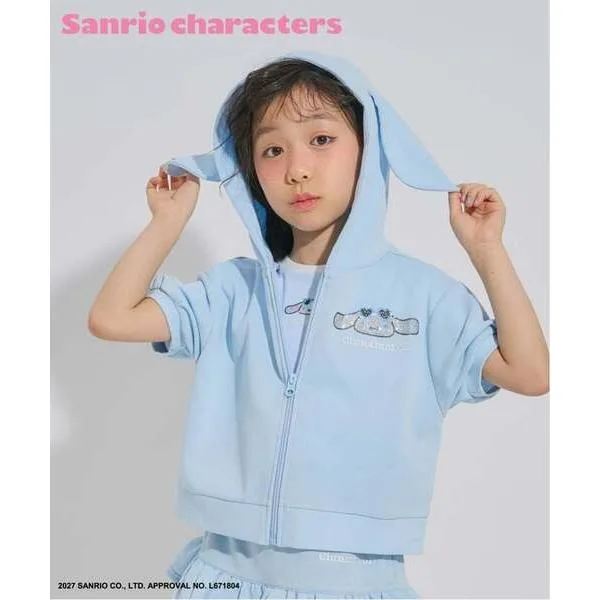 tシャツ 「サンリオキャラクターズ」なりきり半袖ジップパーカー キッズ 子供服 男の子 女の子