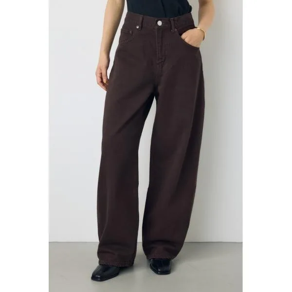ジーンズ デニム デニムパンツ 「VERY11月号掲載」「身長/骨格別着用画像あり」AZUL DENIM カラーワイドデニム 秋服 ロングパンツ ジーンズ カラーパ…