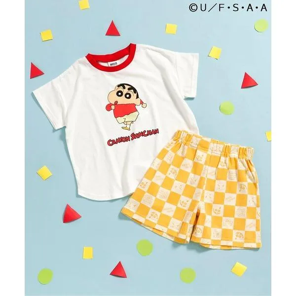 パジャマ 綿100% クレヨンしんちゃん ワンマイルウェア キッズ 子供 男の子 女の子