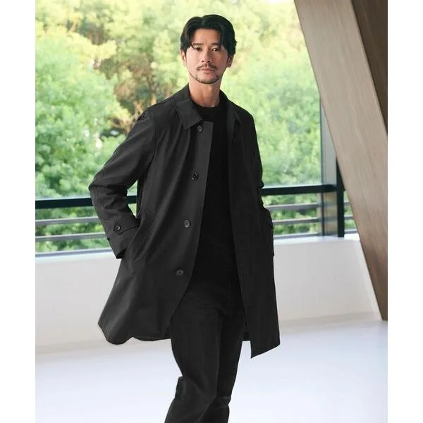 ステンカラーコート コート 「WEB限定 WARDROBE SMART」Reflax バルマカーンコート メンズ