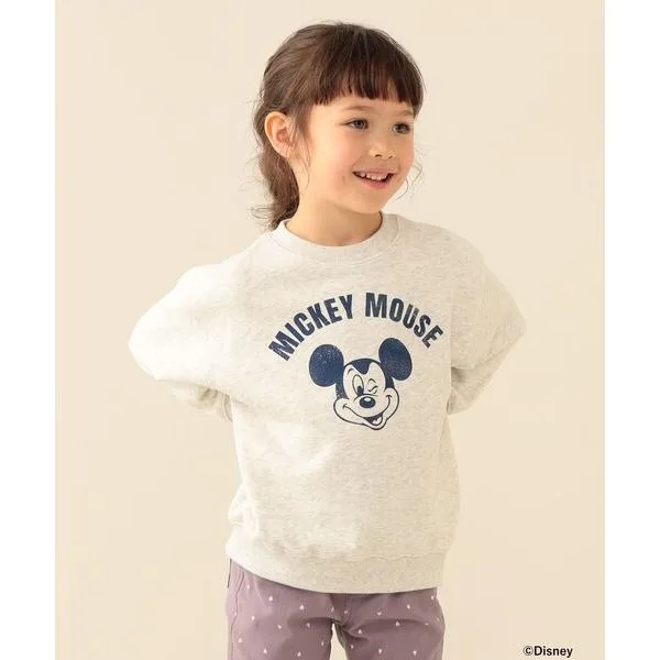 トレーナー Disney / MICKEY MOUSE / スウェット 2026FW(90〜140cm)プチプラ 保育園 通学 定番 キッズ 子供服 男の子 女の子