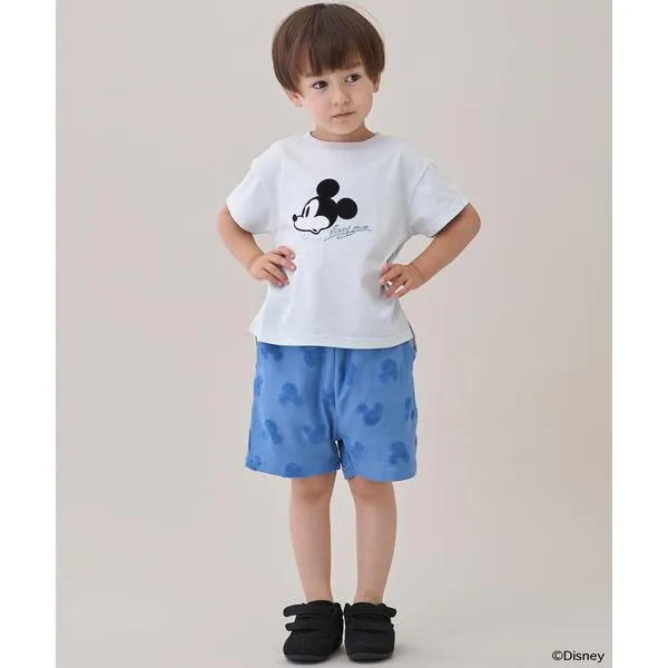 ハーフパンツ パンツ 短パン 「Disney」パイルジャガード柄パンツ キッズ 子供服 男の子