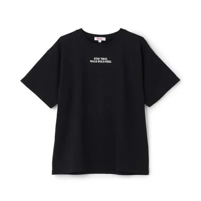 tシャツ 「デイリープライス」「ピンクマテ・綿100%」発泡バックロゴ半袖T キッズ 子供服 女の子