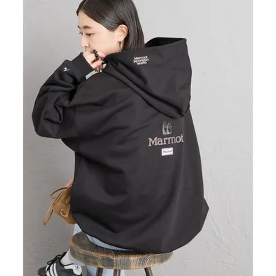 パーカー 「Marmot/マーモット」 別注 コレクションロゴ バックプリントスウェットパーカー レディース メンズ