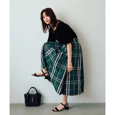 スカート 「撥水」メモリーフレアスカート
