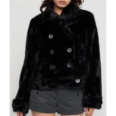 コート アウター FAUX FUR COMPACT DOUBLE コート レディース