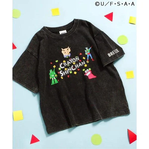 tシャツ クレヨンしんちゃん 加工グラフィックTシャツ キッズ 子供服 男の子 女の子