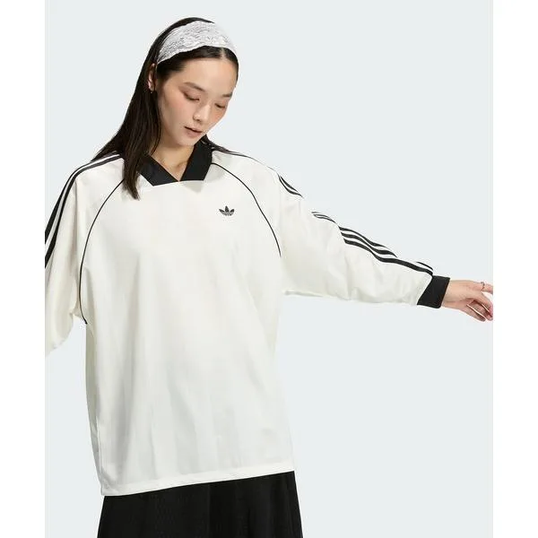アディダス adidas tシャツ スリーストライプス ジャカード 長袖Tシャツ / ロンT / アディダスオリジナルス adidas Originals レディース