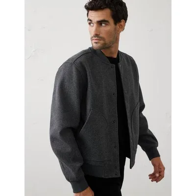 ブルゾン アウター BANANA REPUBLIC FACTORY STORE ニットメルトンボンバージャケット メンズ