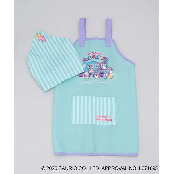 キッズエプロン HAPIDANBUI 「Sanrio サンリオ」