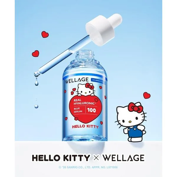 美容液 オイル クリーム ウェラージュ 「NEW」「WELLAGE/ウェラージュ」HAブルーセラム100 ハローキティ エディション(60ml)ハローキティ キーキャップ…