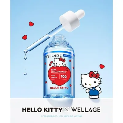 美容液 オイル クリーム ウェラージュ 「NEW」「WELLAGE/ウェラージュ」HAブルーセラム100 ハローキティ エディション(60ml)ハローキティ キーキャップ…