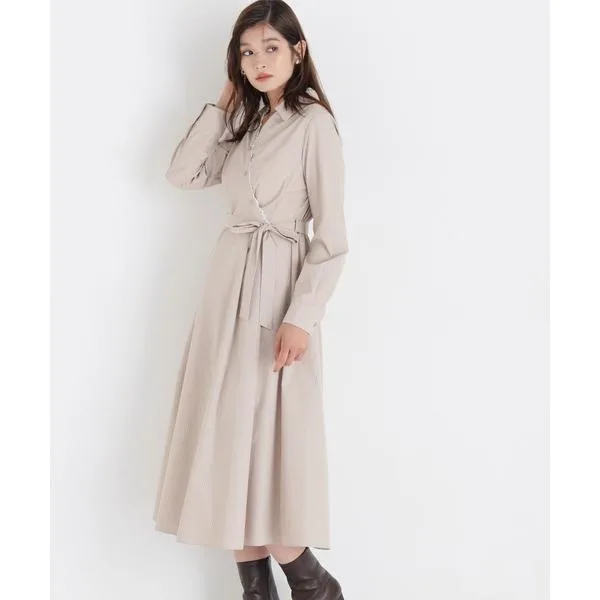 ワンピース レースレイヤードカシュクールワンピース