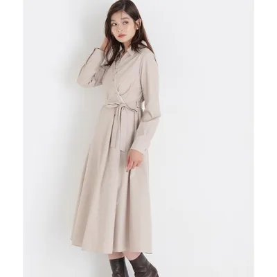 ワンピース レースレイヤードカシュクールワンピース