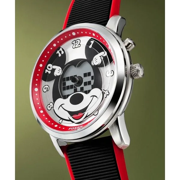 腕時計 フォッシル | ディズニー Disney x Fossil Mickey Mouse Big Tic ミッキーマウス ビッグティック 限定版 腕時計 メンズ アナログ シリコン LE1232