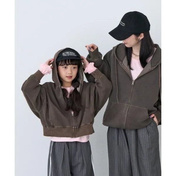 パーカー 「KIDS」KIDSピグメントダンボールパーカー キッズ 子供服