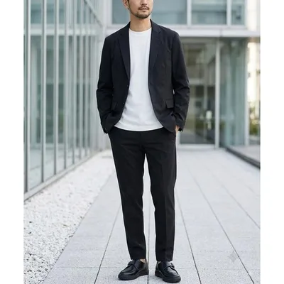 セットアップ Tailored Jacket & Pants Matching Set / 2Bテーラードジャケット&スラックス セットアップ メンズ スーツ ビジカジ ビジネス オケージョ…