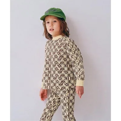 tシャツ 選べる2タイプイロチ買いしたい総柄ラグラントップス キッズ 子供服 男の子 女の子