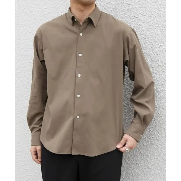 シャツ 「吸水速乾」SORONA(R) ストレッチ ジャージー レギュラーカラー シャツ メンズ