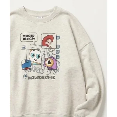 トレーナー スウェット 2026AW Disney/ディズニー Pixar/ピクサー トイ・ストーリー オーバーサイズ 裏毛 プリントスウェット トレーナー レディース