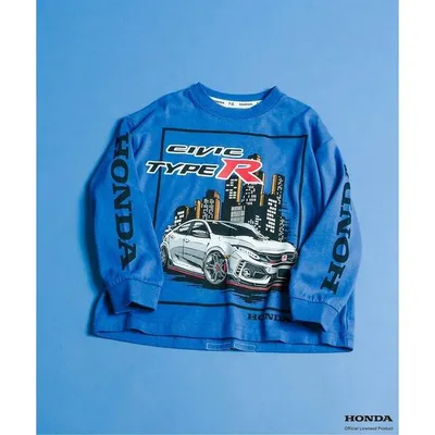 tシャツ 「リンク」Honda ヴィンテージグラフィック長袖Tシャツ キッズ 子供服 男の子