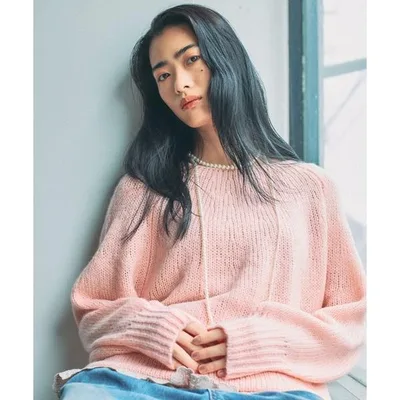 Knit sweater "God series that looks good on everyone" Skeletal color knit/1081288 Women's