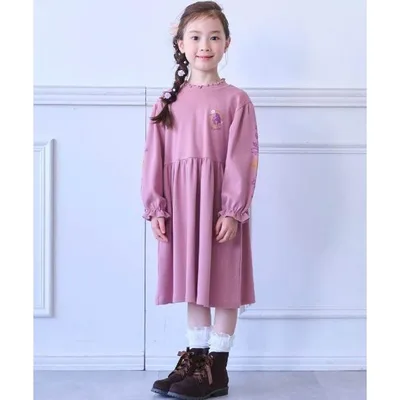 ワンピース 袖プリントワンピース(選べるキャラクター)「ディズニー」 キッズ 子供服 女の子
