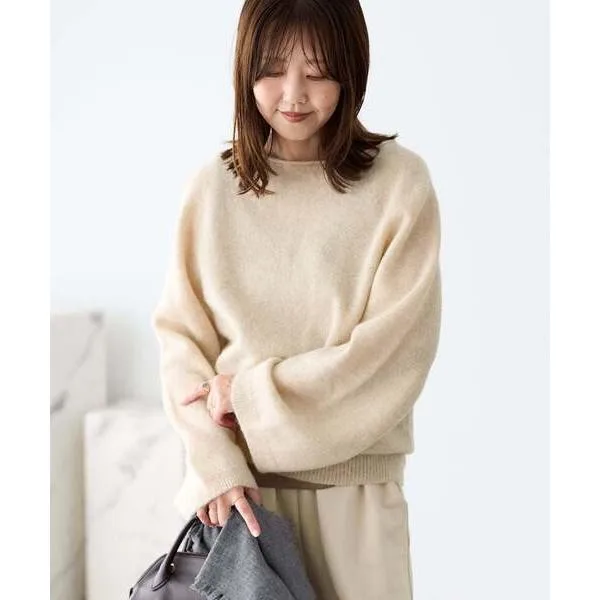 ニット セーター 「追加」Baby Alpaca ラグラン プルオーバー レディース