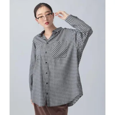 Blouse Shirt Assorted Check Shirt Tunic 1054544 Women's