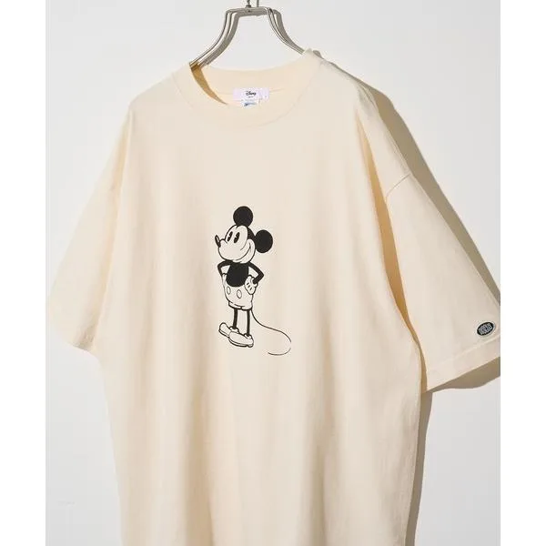 T-shirt short sleeve or oversized! Two silhouettes to choose from! "DISCUS" DISCUS COLLABORATION Collaboration Graphic Print Crew Neck Short Sleeve T-Shirt/…