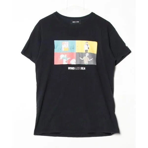 「WIND AND SEA」 半袖Tシャツ「呪術廻戦コラボ」 M ブラック メンズ