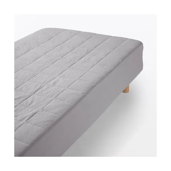 ベッド 寝具 洗いざらし キルト 敷パッド ボックスシーツ型/SD 120×200cm×18‐28cm用