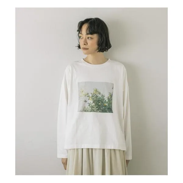 tシャツ 「natural by clip」シルキーバイオゆるフォトTシャツ レディース