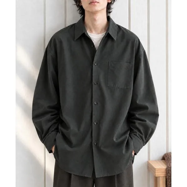 Shirt Warm Fade Oversize Regular Collar Shirt "Easy Care" Men's Women's