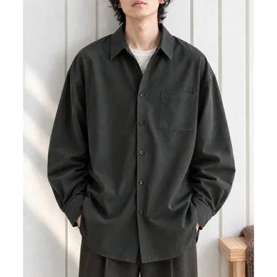 Shirt Warm Fade Oversize Regular Collar Shirt "Easy Care" Men's Women's