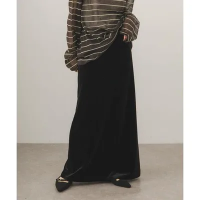ロング スカート ベロアナロースカート