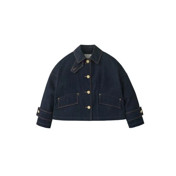 デニムジャケット gジャン NEW HUMBIE DNM JACKET SHORT MB レディース