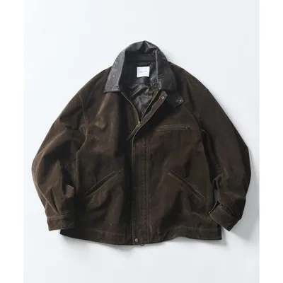 ブルゾン アウター LEATHERETTE WORK JACKET/レザレット ワークジャケット メンズ
