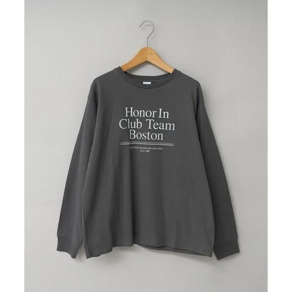 tシャツ スポーティーロゴ アソートプリントロンT レディース
