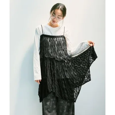 ワンピース 2WAYストレッチレーススカートワンピース