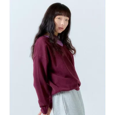 ニット セーター shesaidthat - Vネックニット / V Neck Knit レディース メンズ