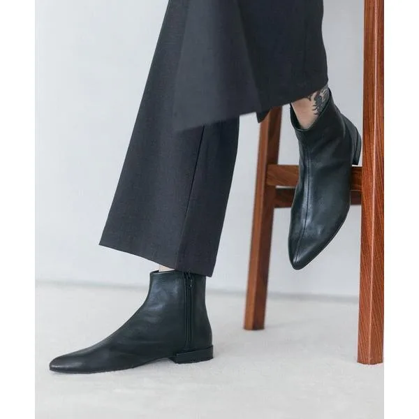 ショート ブーツ ATELIER BRUGGE/アトリエブルージュ Western fit boots「限定展開」/ ウエスタン フィット ブーツ レディース
