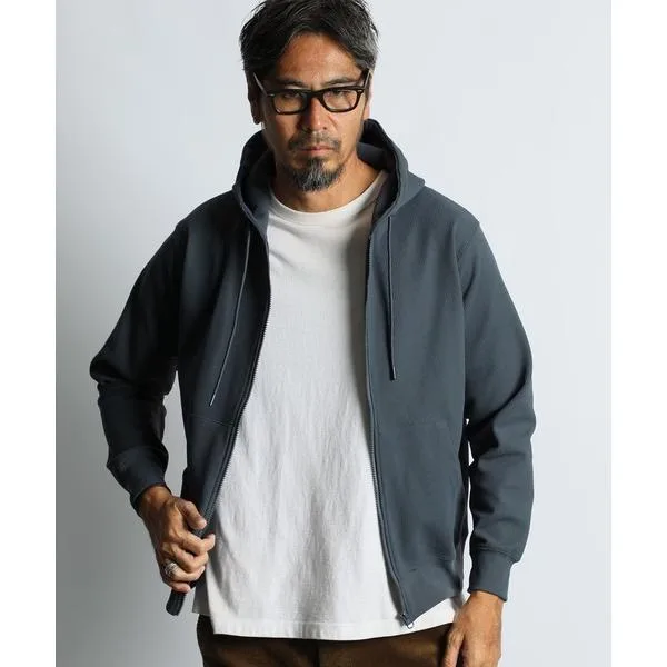 パーカー 「AIR FLEX」MINI WAFFLE ZIP PARKA:機能素材 「エアフレックス」ミニワッフル ジップパーカー メンズ
