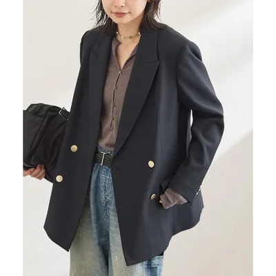 ジャケット テーラードジャケット Double-breasted Blazer レディース