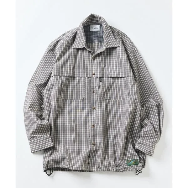 シャツ Foxfire/フォックスファイヤー 別注 フィッシングポケット ロングスリーブ スピンドルシャツ メンズ