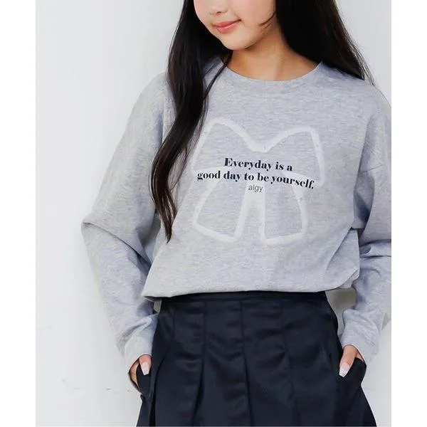 tシャツ 「puchily プチプラライン」りぼんロゴロンT キッズ 子供服 女の子