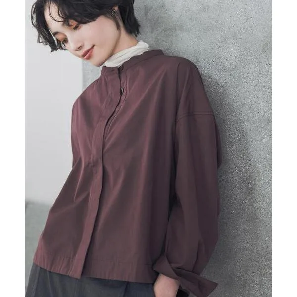 ブラウス シャツ 「UVカット/イージーケア/速乾」「UR TECH」Aircare ショートコクーンシャツ 26AW レディース